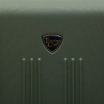 Travelers Club Chicago Hardside Expandable Spinner Luggage, Thyme Green, 20" Carry-On