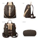 Darein Backpack Purse for Women Teacher Nurse Bags Womens Backpacks Leather Travel Backpack Fashion Purses Designer Ladies Shoulder 12 Inch