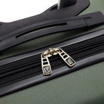 Travelers Club Chicago Hardside Expandable Spinner Luggage, Thyme Green, 20" Carry-On