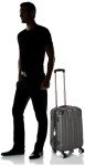 Rockland London Hardside Spinner Wheel Luggage, Grey, Carry-On 20-Inch
