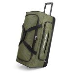 Pacific Gear Wheeled Rolling Duffel Bag, Durable Design, Telescoping Handle, Multiple Compartments, Tie-Down Capabilities