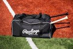 Rawlings | COVERT Duffle Equipment Bag | Baseball/Softball | Black
