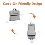 Amazon Basics Carry-On Garment Bag for Travel and Business Trips with Shoulder Strap - Gray