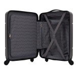 Travelers Club Skyline Spinner Luggage, Black, 20-Inch Carry-On