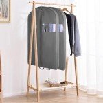 3 PCS 43"Garment Bags For Travel,Heavy Duty Garment Bag For Clothes Closet Storage,Gusseted Suit Bags For Men Travel,Hanging Travel Garment Bags For Clothes,Dress,Coats,Jackets,Shirts.Black Travel Bag