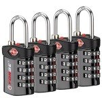 Forge Travel Lock,TSA Approved Luggage Locks for Air Travel, Gym Lockers, School Lockers, Pelican Cases, Gun Case, Easy Read Dials, Durable Alloy Body