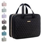 Everfun Hanging Travel Toiletry Bag for Women Traveling With Leakproof Compartment Makeup Cosmetic Organizer Dopp Kit Travel Accessories Essentials Must Have