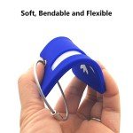 Silicone Luggage Tag with Name ID Card Perfect to Quickly Spot Luggage Suitcase (Plane 2Pcs Blue)