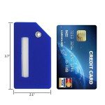 Silicone Luggage Tag with Name ID Card Perfect to Quickly Spot Luggage Suitcase (Plane 2Pcs Blue)