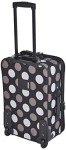 Rockland Fashion Softside Upright Luggage Set, Expandable, New Black Dot, 2-Piece (14/19)