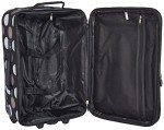 Rockland Fashion Softside Upright Luggage Set, Expandable, New Black Dot, 2-Piece (14/19)
