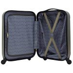 Travelers Club Cosmo Hardside Spinner Luggage, Fern Green, Carry-On 20-Inch