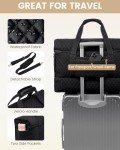 LOVEVOOK Large Travel Duffle Bag, Weekender Bags for Women With Shoe Compartment, Overnight Hospital Bag For Women Labor Delivery, Carry on Bag Personal Item Travel Bag, Yoga Gym Duffel Bag, Black