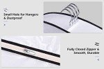 SLEEPING LAMB 60" Long Hanging Garment Bags for Closet Storage Gusseted Clear Dress Bag for Clothes, Gowns, Coats, Suits, 5 Packs
