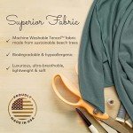 Happyluxe Travel Pillow, Airplane Pillow for Men and Women, Machine Washable Neck Pillow, Breathable Travel Essentials, Softer Than Cotton, 17" x 13", Made in The USA - Sage Green