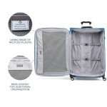 Travelpro Maxlite 5 Softside Expandable Checked Luggage with 4 Spinner Wheels, Lightweight Suitcase, Men and Women, Azure Blue, Checked Large 29-Inch