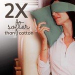 Happyluxe Travel Pillow, Airplane Pillow for Men and Women, Machine Washable Neck Pillow, Breathable Travel Essentials, Softer Than Cotton, 17" x 13", Made in The USA - Sage Green