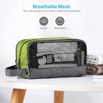 Gonex Travel Toiletry Bag Nylon, Dopp Kit Shaving Bag Toiletry Organizer Green