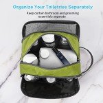 Gonex Travel Toiletry Bag Nylon, Dopp Kit Shaving Bag Toiletry Organizer Green