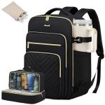 LOVEVOOK Large Travel Backpack for Women, Carry On Bag Flight Approved, 40L TSA Personal Item Travel Bag with 3 Packing Cubes, Waterproof 17 Inch Laptop Hiking Casual Bag Backpack