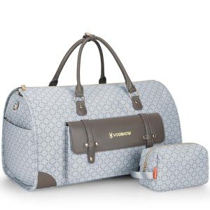 Convertible Garment Bag with Shoe Compartment, Carry On Garment Bags for Travel, Waterproof Garment Duffle Bag with Toiletry Bag, 2 in 1 Hanging Dress Suitcase Suit Travel Bags for Women and Men