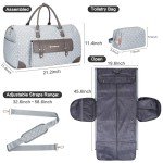 Convertible Garment Bag with Shoe Compartment, Carry On Garment Bags for Travel, Waterproof Garment Duffle Bag with Toiletry Bag, 2 in 1 Hanging Dress Suitcase Suit Travel Bags for Women and Men