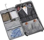 WallyBags Solutions Garment Bag, Multiple Hangers and Made for Men and Women, Black, 45-Inch Rolling