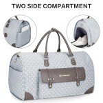 Convertible Garment Bag with Shoe Compartment, Carry On Garment Bags for Travel, Waterproof Garment Duffle Bag with Toiletry Bag, 2 in 1 Hanging Dress Suitcase Suit Travel Bags for Women and Men