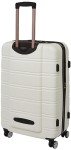 Rockland Melbourne Hardside Expandable Spinner Wheel Luggage, White, 2 Piece (20/28)