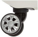 Rockland Melbourne Hardside Expandable Spinner Wheel Luggage, White, 2 Piece (20/28)