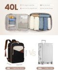 LOVEVOOK Large Travel Backpack for Women&Men,TSA Carry on Backpack for Airplanes with 3 Packing Cubes,Personal Item Travel Bag Fit 17" Laptop,40L Waterproof Travel Essentials Airline Approved Luggage