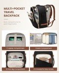 LOVEVOOK Large Travel Backpack for Women&Men,TSA Carry on Backpack for Airplanes with 3 Packing Cubes,Personal Item Travel Bag Fit 17" Laptop,40L Waterproof Travel Essentials Airline Approved Luggage