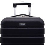 Wrangler Hardside Spinner Carry-On Luggage, Black, 20-Inch