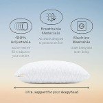 Coop Home Goods Original Toddler Adjustable Pillow, Soft, Breathable, Washable Mini Bed Pillow for Kids with Premium Memory Foam and Zippered Cover, CertiPUR-US/GREENGUARD Gold
