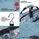 Bag&Carry Large Travel Hanging Toiletry Bag For Women - Folding Bathroom Toiletry Cosmetic Organizer - XL Hanging Travel Bag For Full Size Toiletries (teal)