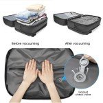 TANGCORLE Vacuum backpack with pump,compression backpack for travel,50l Airback Backpack With Vacuum Seal,Business Back Pack,USB Charging Port bags Water Resistant Travel Backpack for Women & Men