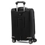 Travelpro Platinum Elite Softside Expandable Carry on Luggage, 8 Wheel Spinner Suitcase, USB Port, Suiter, Men and Women, Shadow Black, Carry On 21-Inch