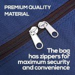 Blue Large Duffel Bag for Traveling - Heavy-Duty 600D Polyester, Waterproof with Reinforced Handles, Holds 100 lbs - Premium Quality Duffle Bag Perfect for Travel & Storage - 42" x 16" x 20" Inches