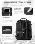 coowoz Large Travel Backpack Carry On for Women Man Black Waterproof Gym Backpack with Laptop Compartment Mochila de Viaje Teacher Personal Item Backpack Rucksack Airplane Accessories Must Haves