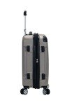 Rockland London Hardside Expandable Luggage with Spinner Wheels, Silver, Carry-On 20-Inch