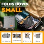 Canway 65L Travel Duffel Bag, Foldable Weekender Bag with Shoes Compartment for Men Women Water-proof & Tear Resistant