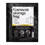 Luxury Storage Garment Bag for Long Coat, Fur, Mink, Gown, Vestment and Choir Robe | 60 Inch + 5 Inch Gusset Cover | Heavy Duty, Hanging, Breathable, Foldable Travel and Wardrobe Clothes Protector