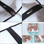 HomeClean Garment Bag (Set of 6) Plastic Garment Bags with Zipper Hanging Clothes Cover Dress Bag for Suits, Coats Closet (24'' x 40'', Black)