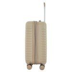 kensie Graceful Hardside Carry-On Luggage, Light Taupe, 22-Inch