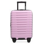 U.S. Traveler Boren Polycarbonate Hardside Rugged Travel Suitcase Luggage with 8 Spinner Wheels, Aluminum Handle, Lavender, Carry-on 22-Inch, USB Port