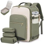 LOVEVOOK 50L Carry on Backpack for Women & Men with 3 Packing Cubes, Large Travel Backpack for Airplanes, TSA Personal Item Travel Bag with Laptop Pocket, Weekender Essentials Airline Approved