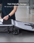 tomtoc Travel Backpack 38L, TSA Friendly Flight Approved Carry-on Luggage Water-resistant Lightweight Business Rucksack, Durable Large Computer Bag Daypack Fits 17.3 Inch Laptop