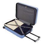 Travelers Club Spinner Luggage, Skyline Blue, 22-Inch Carry-On
