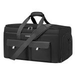 Ytonet Convertible Garment Bags for Travel, Large Garment Duffle Bag Carry on Garment Bag with 17.3in Laptop Compartment and Shoe Storage, 2 in 1 Hanging Suitcase Suit Travel Bags for Men Women, Black