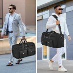 Ytonet Convertible Garment Bags for Travel, Large Garment Duffle Bag Carry on Garment Bag with 17.3in Laptop Compartment and Shoe Storage, 2 in 1 Hanging Suitcase Suit Travel Bags for Men Women, Black
